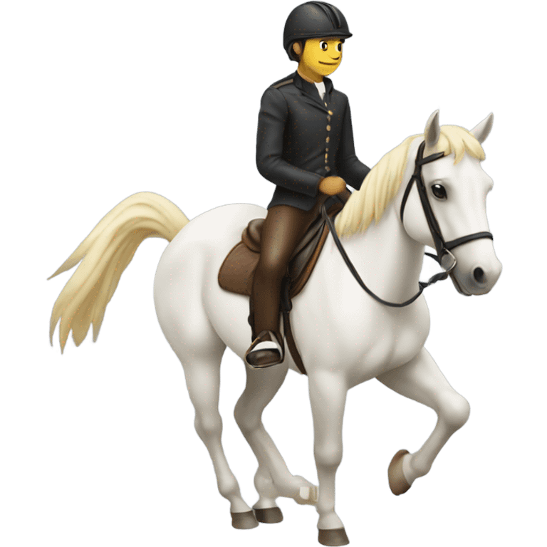 Horse with a rider emoji