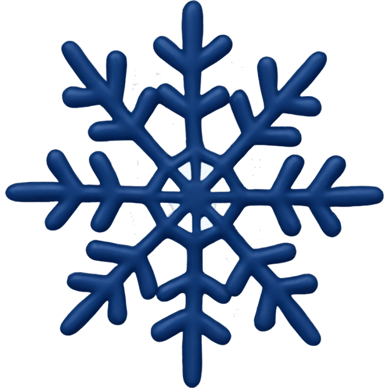 Navy blue snowflake  emoji