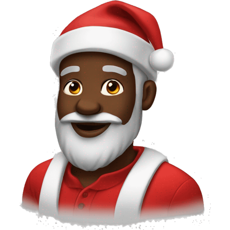 Black Santa emoji