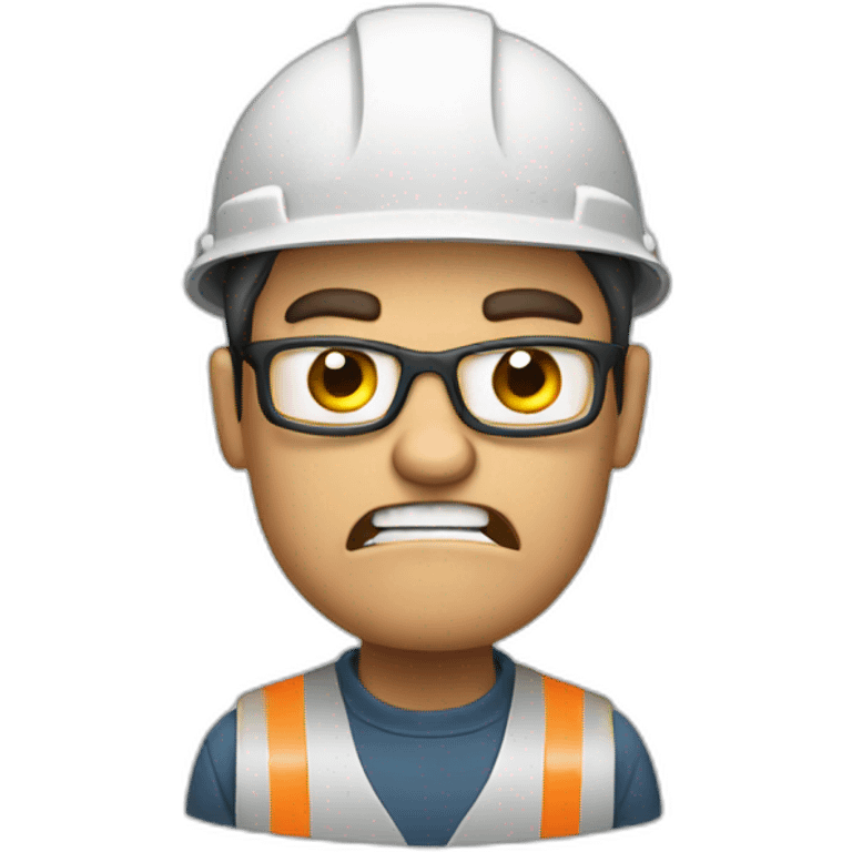 Angry engineer emoji