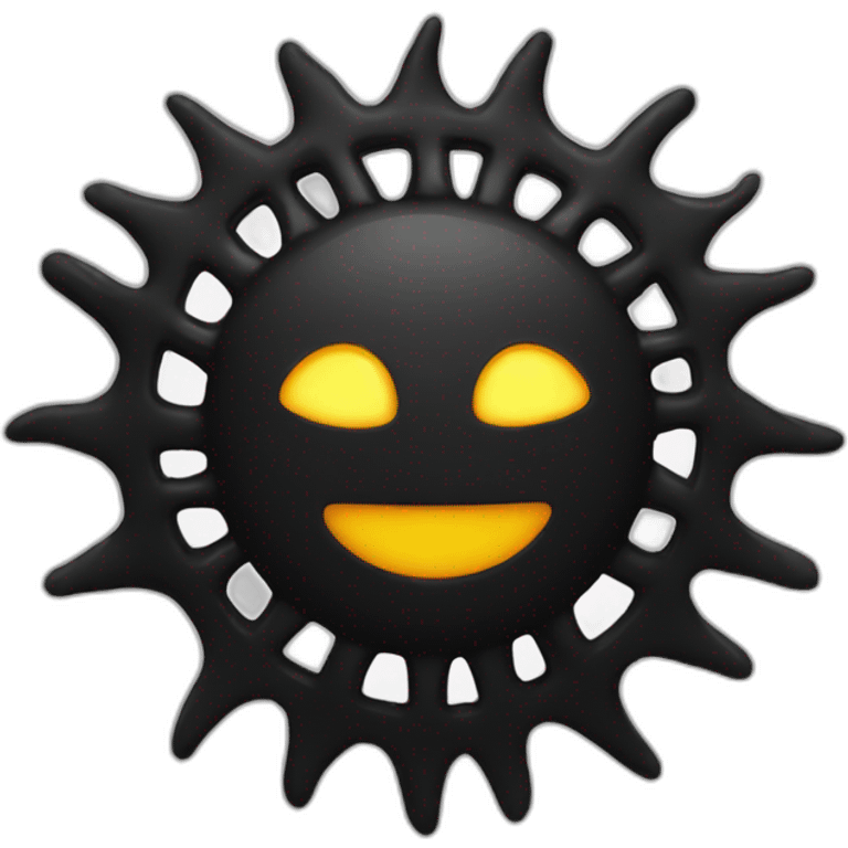 black sun emoji