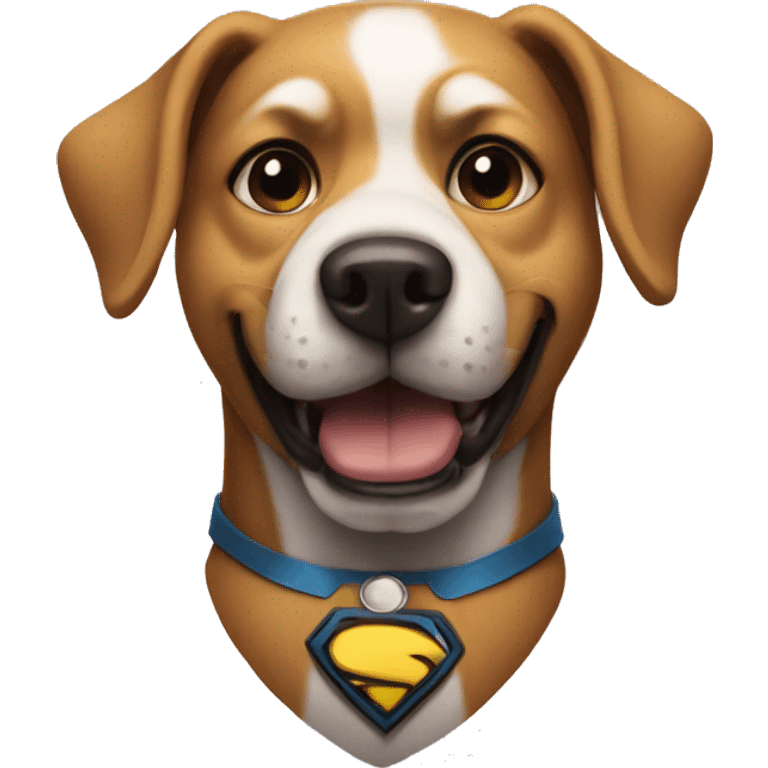 Superhero dog emoji