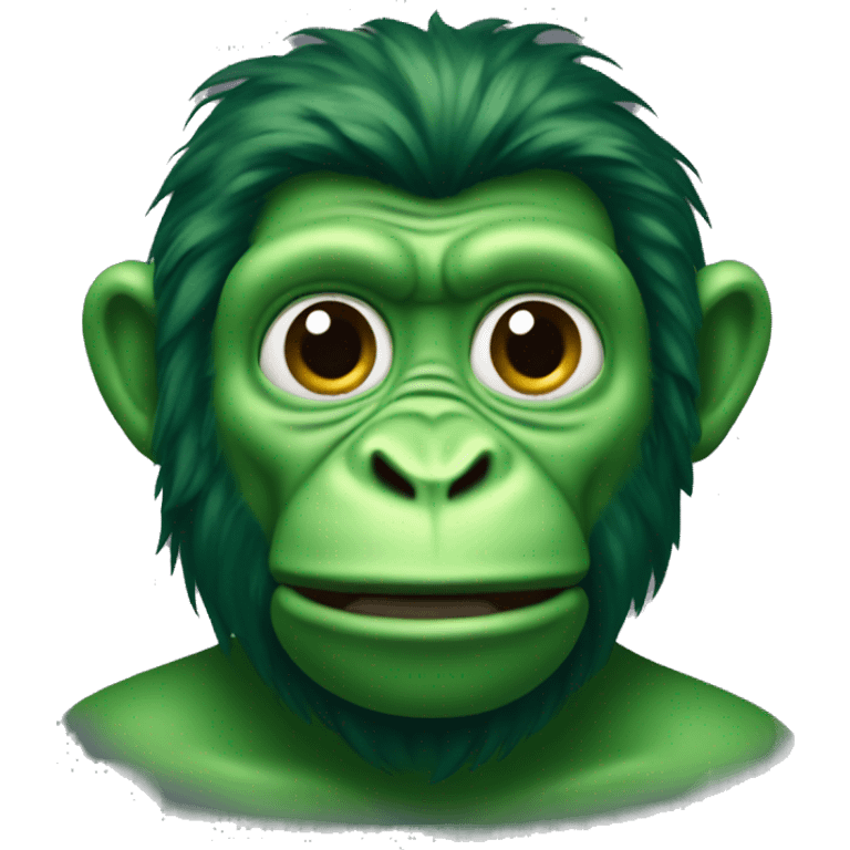 Green ape emoji