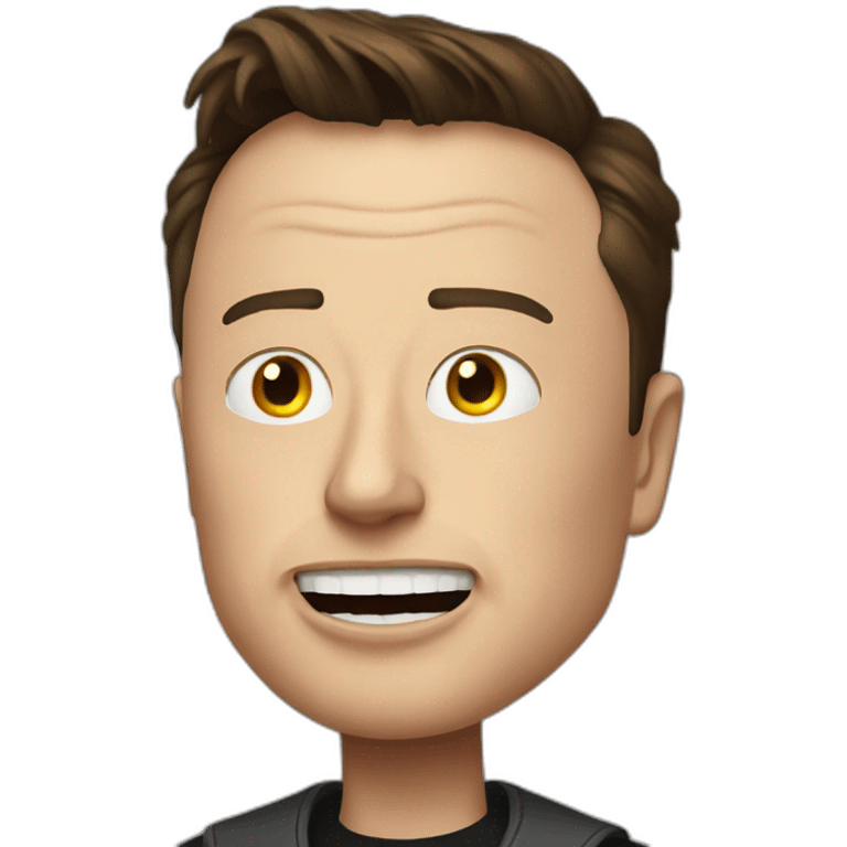 Scary Elon musk emoji