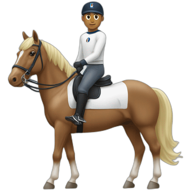 Mbappé à cheval emoji