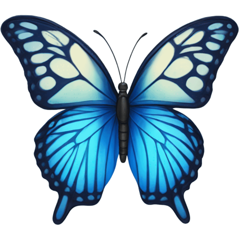 Butterfly blue emoji