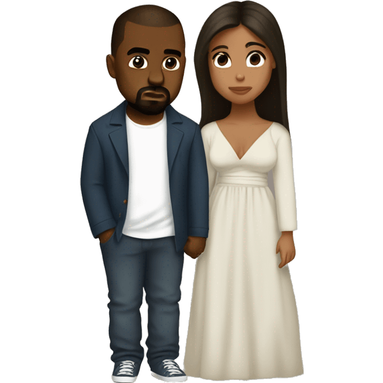 Kanye west and north west emoji