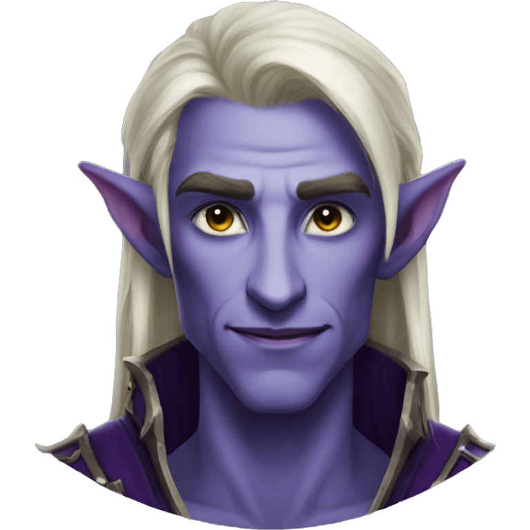 night elf male from world of warcraft emoji