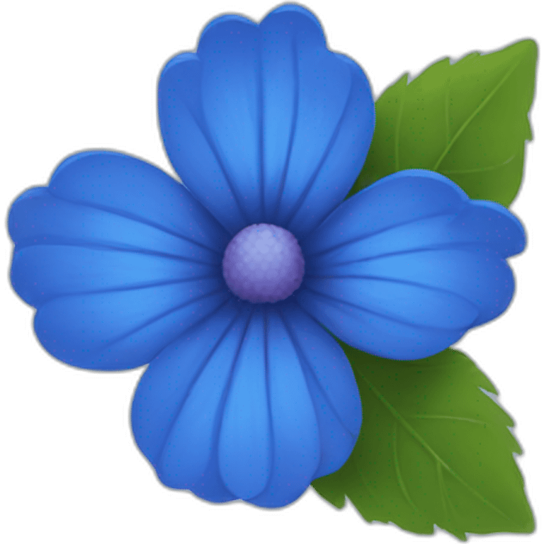 Blue flower emoji