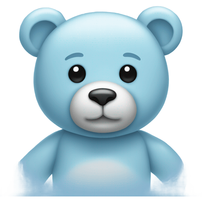 Light blue teddy bear emoji