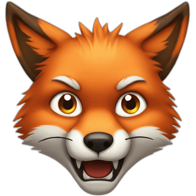 angry fox emoji