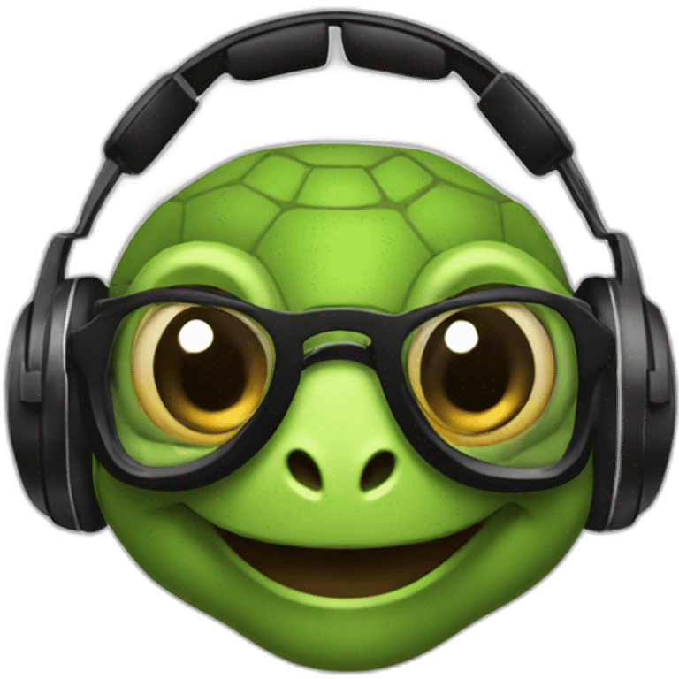 tortue dj emoji