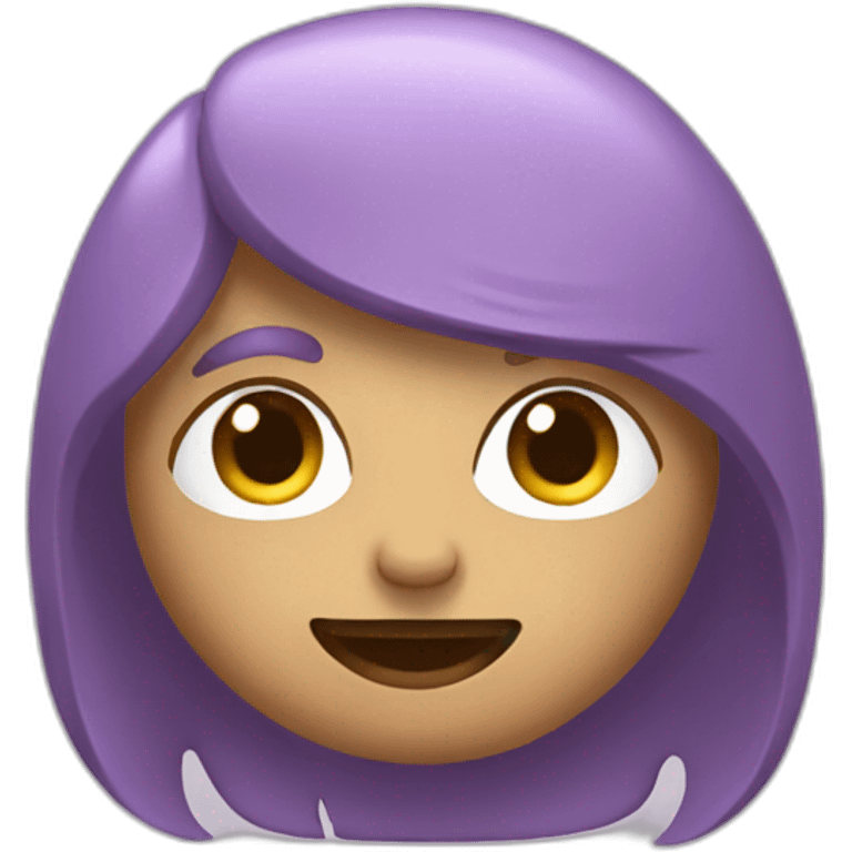 Chat mauve emoji