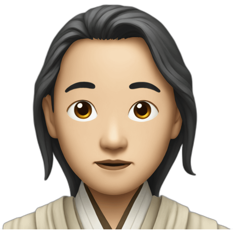 hyperrealist asian jedi emoji