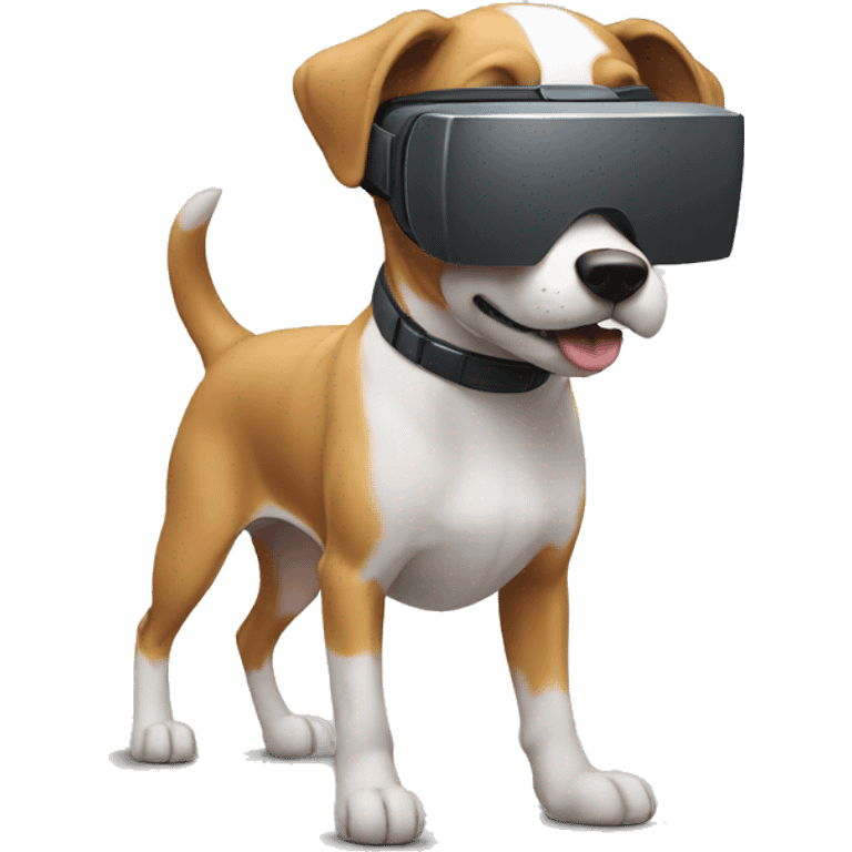 Dog with VR emoji