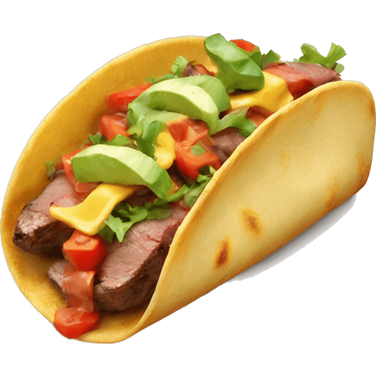 Steak taco emoji