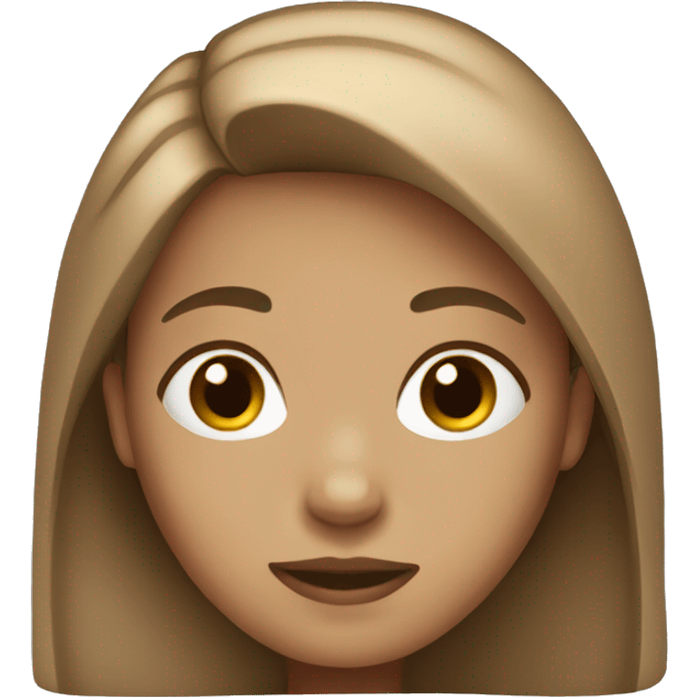 Light brown hair girl emoji