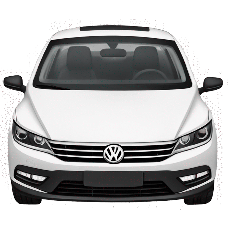 volkswagen cc white and black emoji