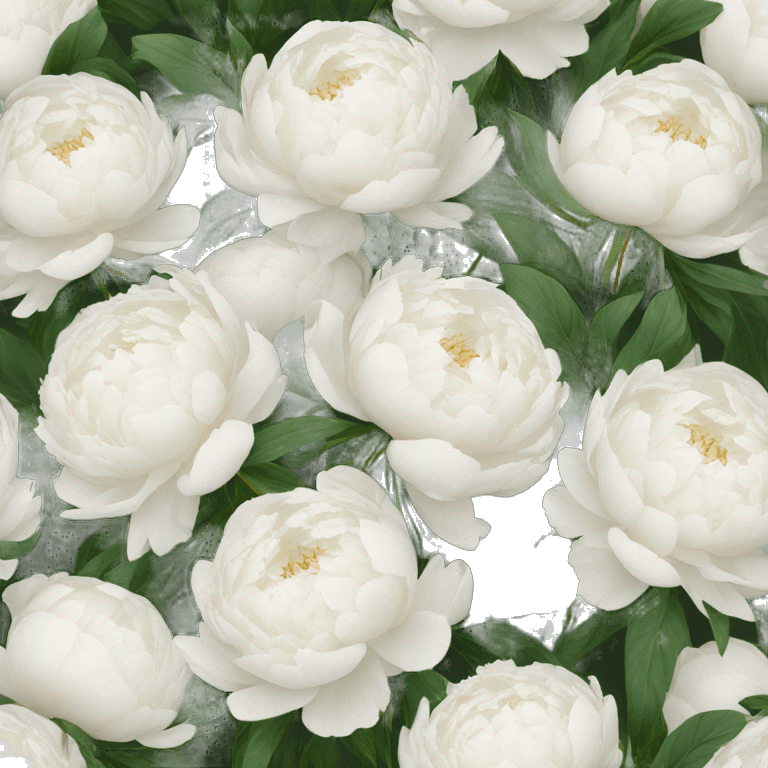 bouquet of white peonies bouquet of white peonies emoji