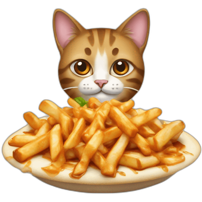 Cat and poutine emoji