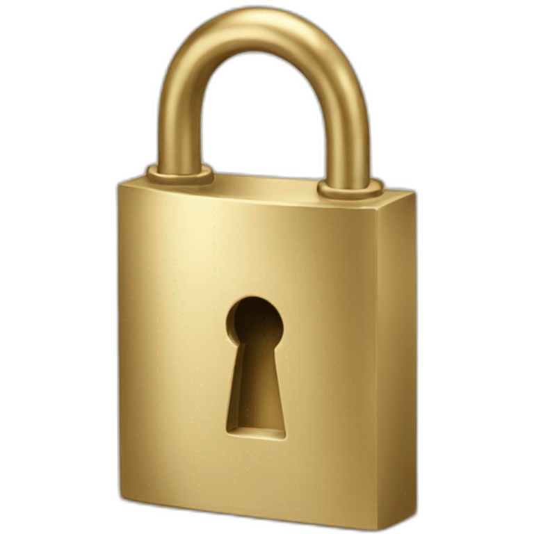 golden lock emoji