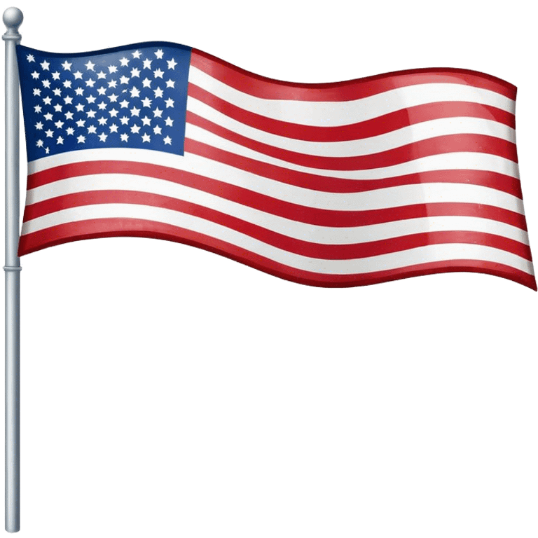 Upside-down distress american flag. emoji