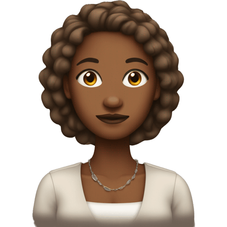 brown skin African American  emoji