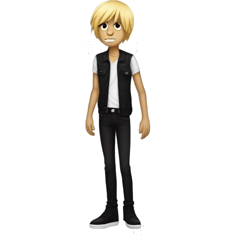 full body of an emo man   emoji