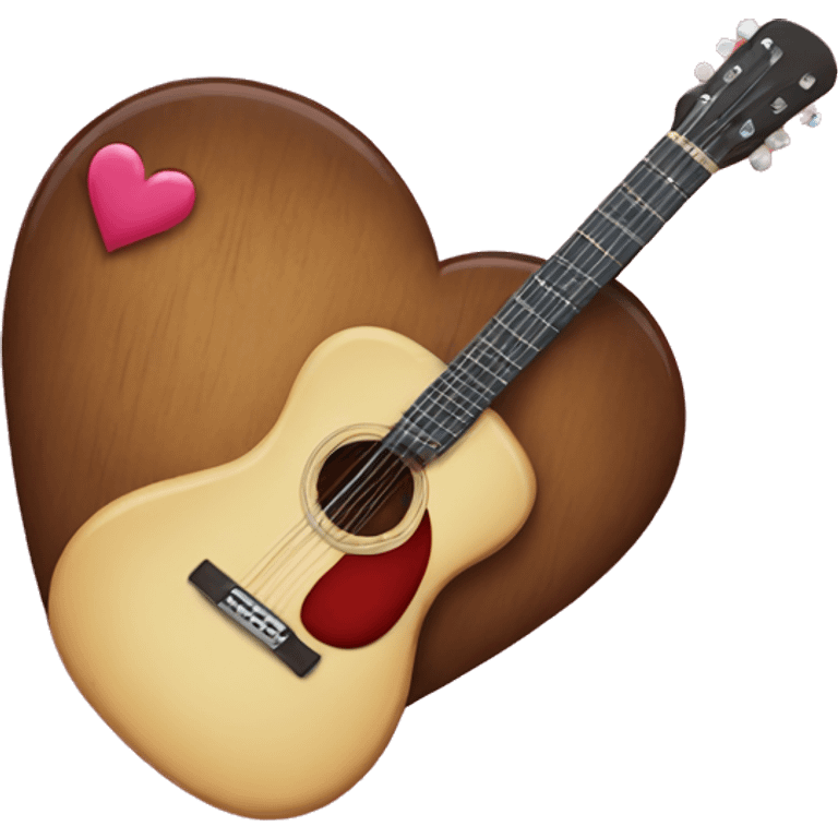 heart with guitar emoji