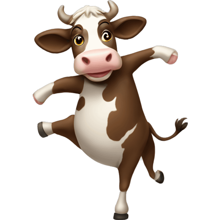 Dancing cow emoji