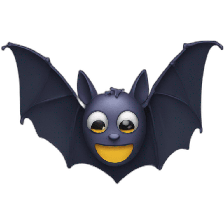 a bat programming on a laptop emoji