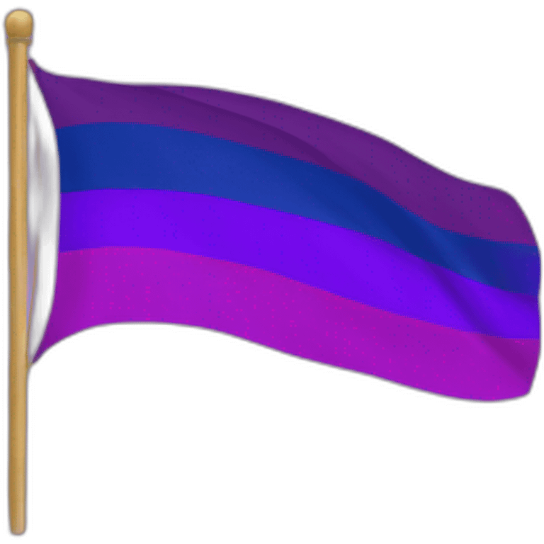 Flag bisexuality emoji