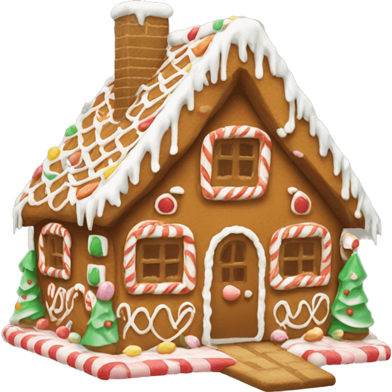 gingerbread house emoji