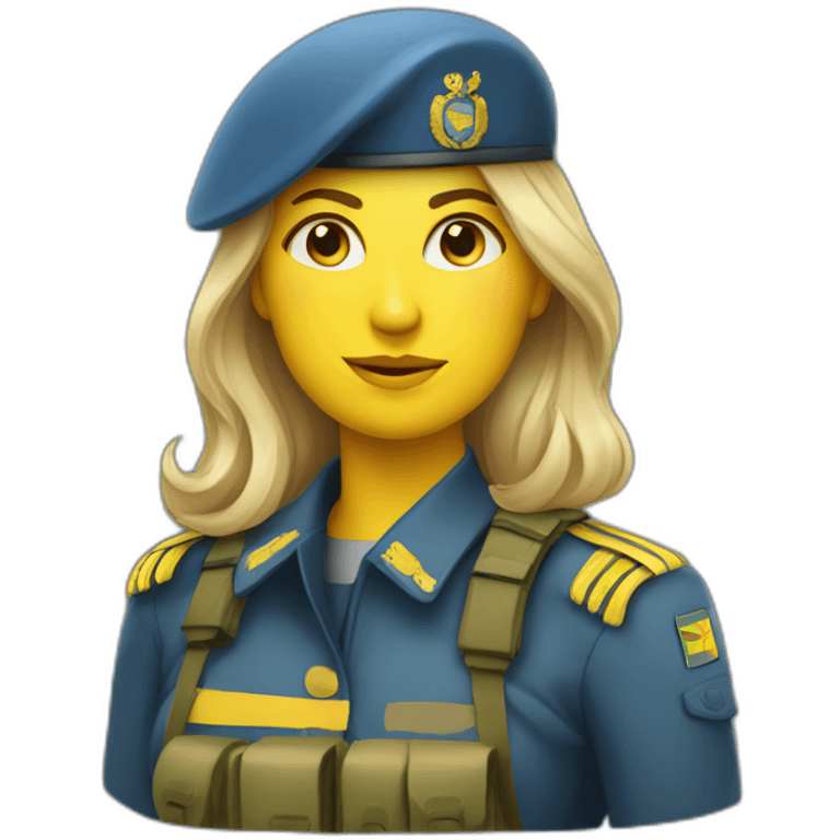 ukranian soldier woman emoji