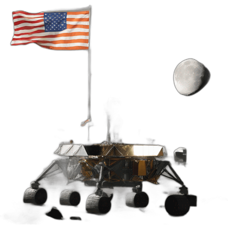 Chandrayan 3 landed on moon with Indian flag emoji