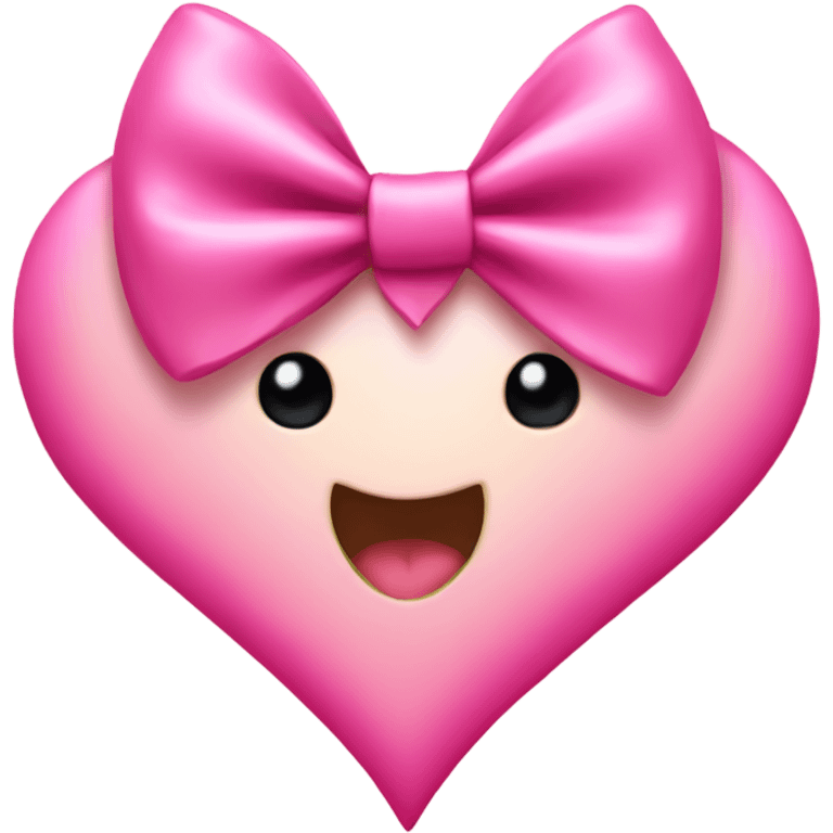 pink bow heart emoji