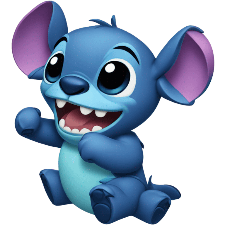 Stitch Happy emoji