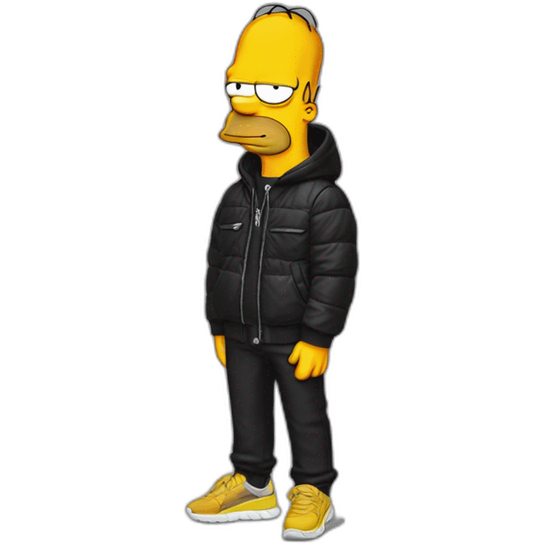 simpson wearing balenciaga emoji