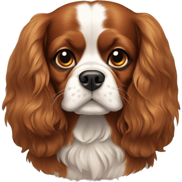 king charles spaniel dog happy emoji