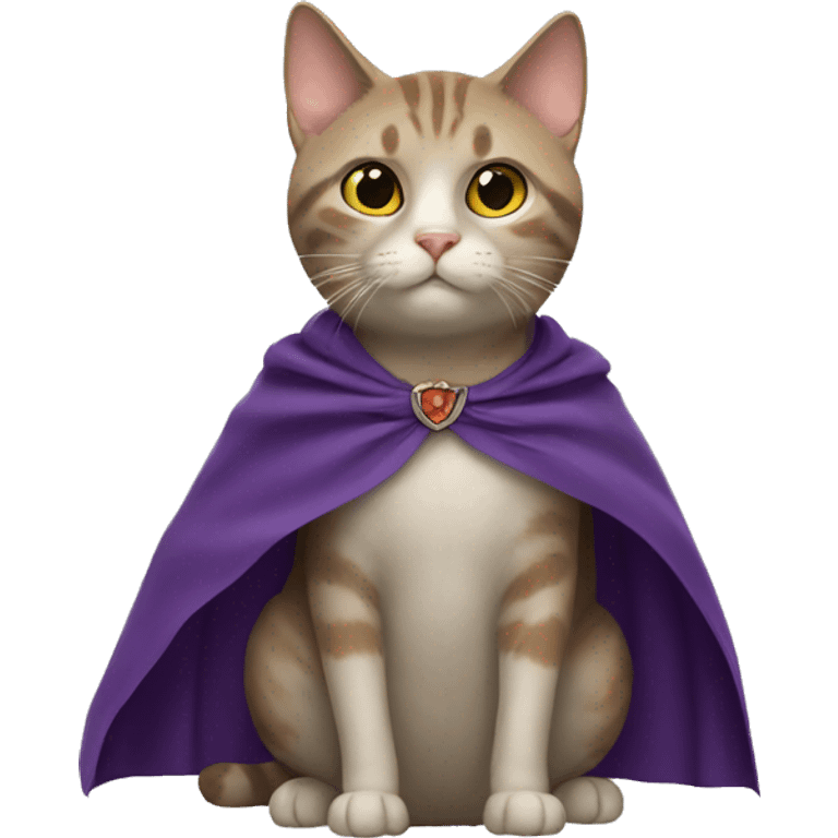 Cat with a cape emoji