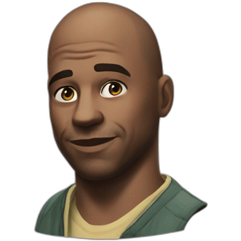 Franklin from GTA V obeying an order emoji