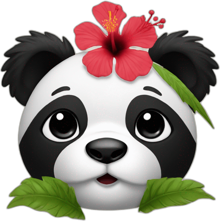 Hibiscus panda emoji