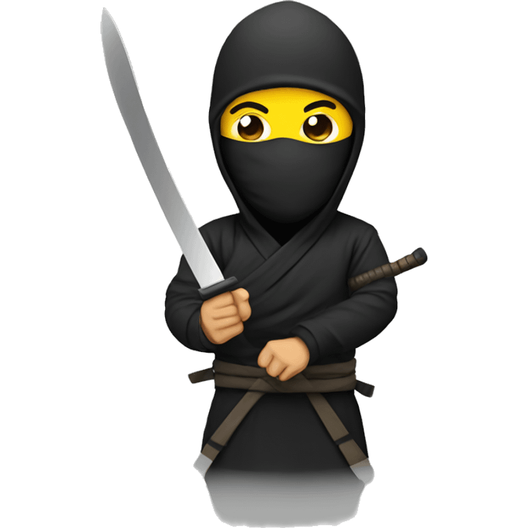 Ninja with knife emoji