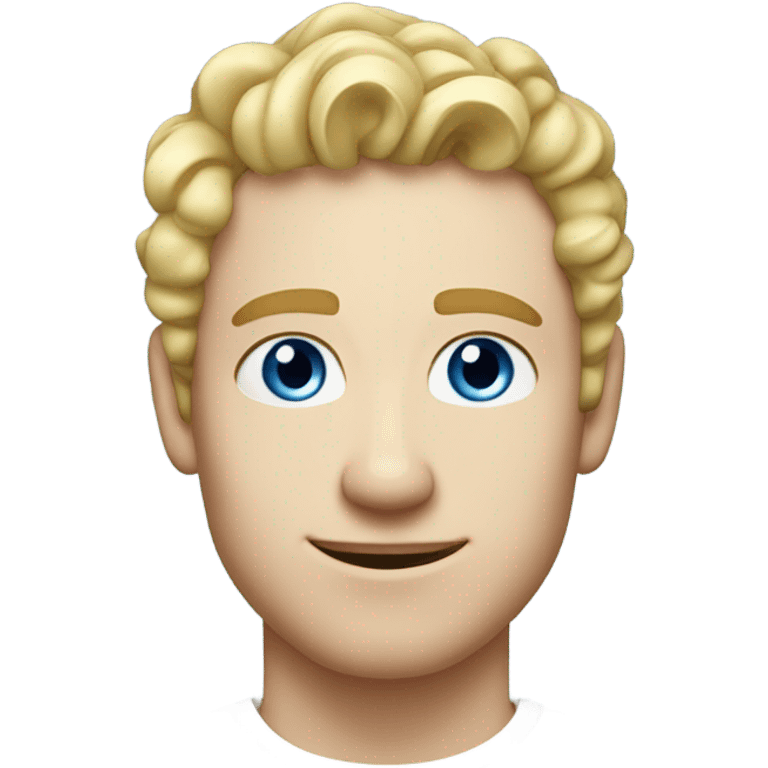 3/4 profile light curl blonde 30yo man blue eyed pale skin emoji