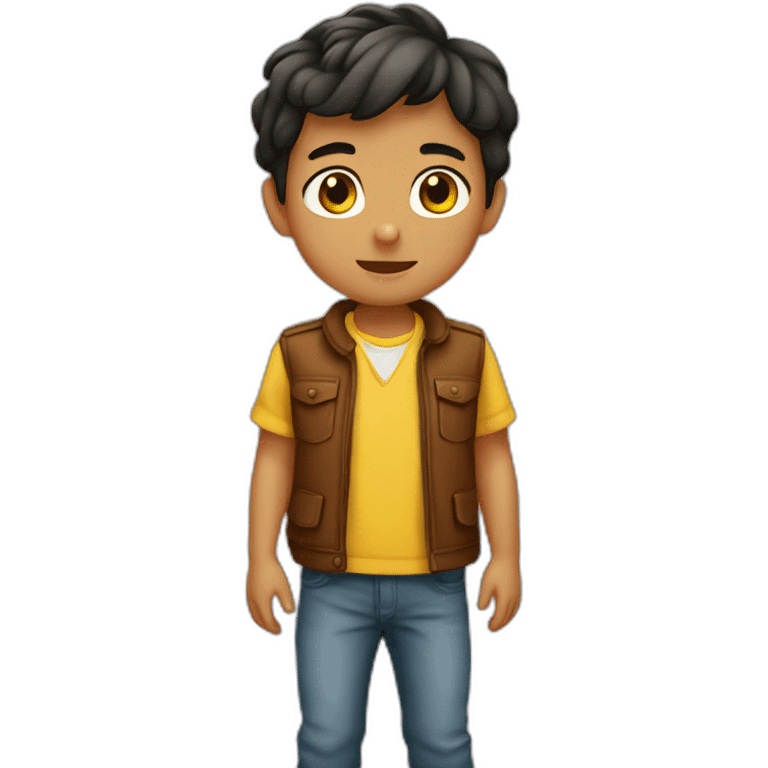 Niño genio emoji