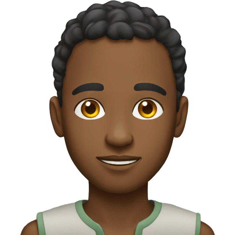 Young and modern Ethiopian man emoji