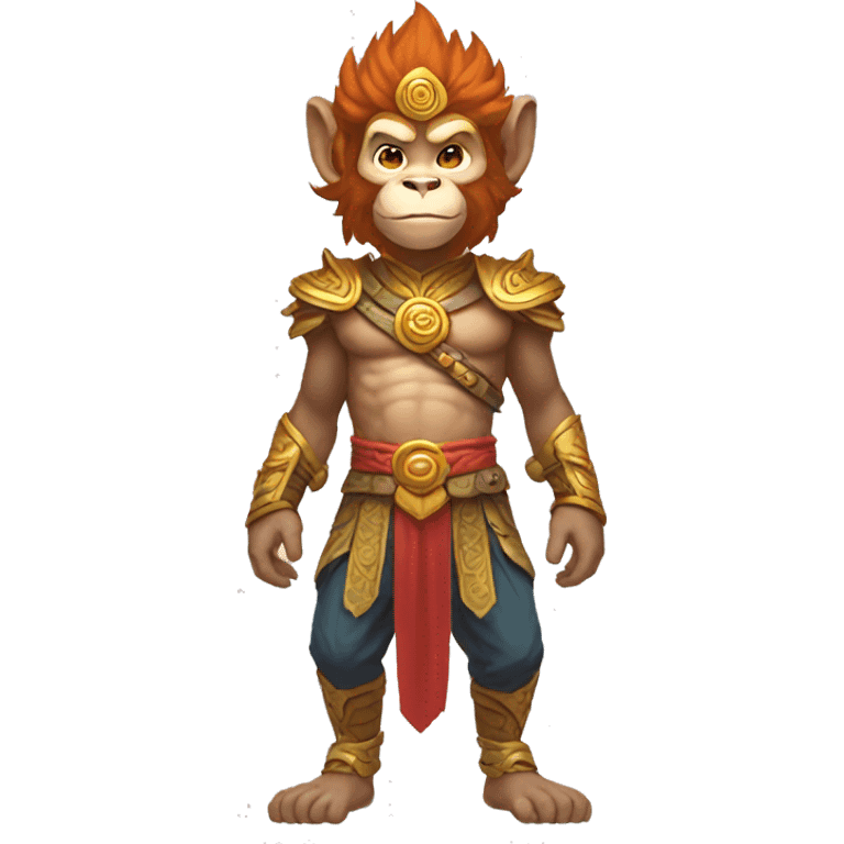 skilled monkey king full body emoji