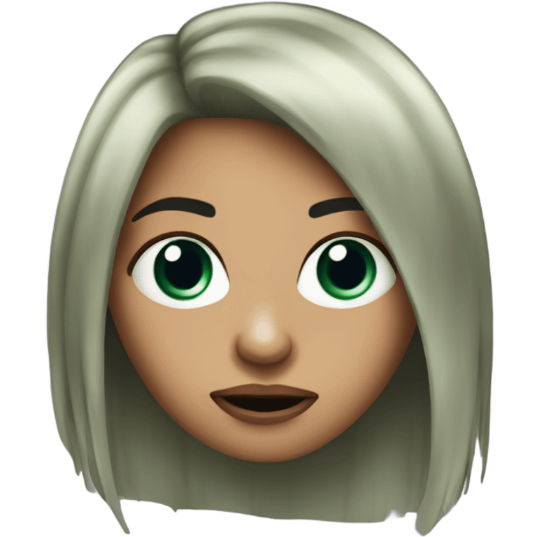 Garota zumbi de cabelo cacheado vermelho emoji