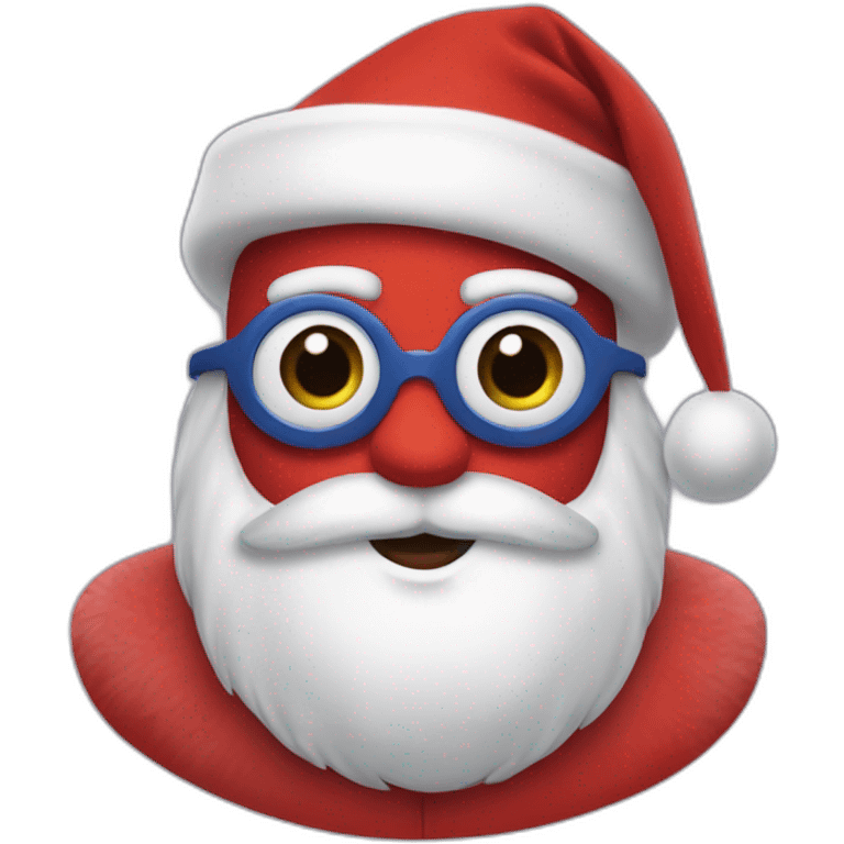 finding dory wearing santa suit emoji