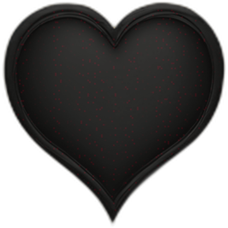 black heart gold vine border goth style emoji